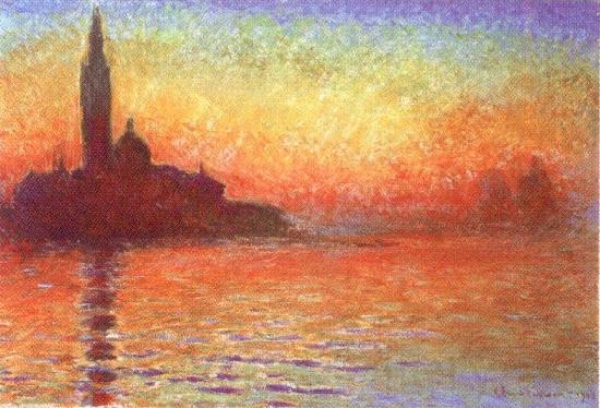 Claude Monet San Giorgio Maggiore at Dusk Spain oil painting art